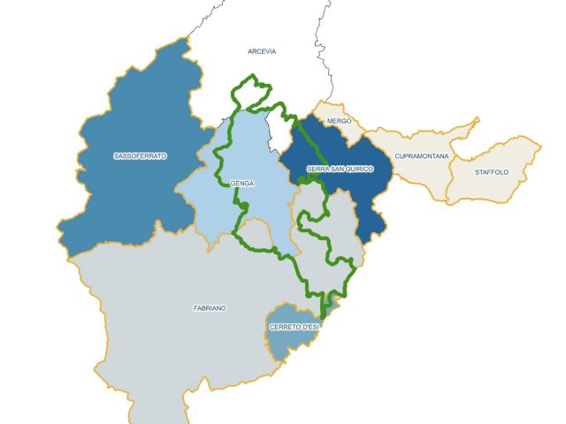 Mappa Unione Montana Esino Frasassi